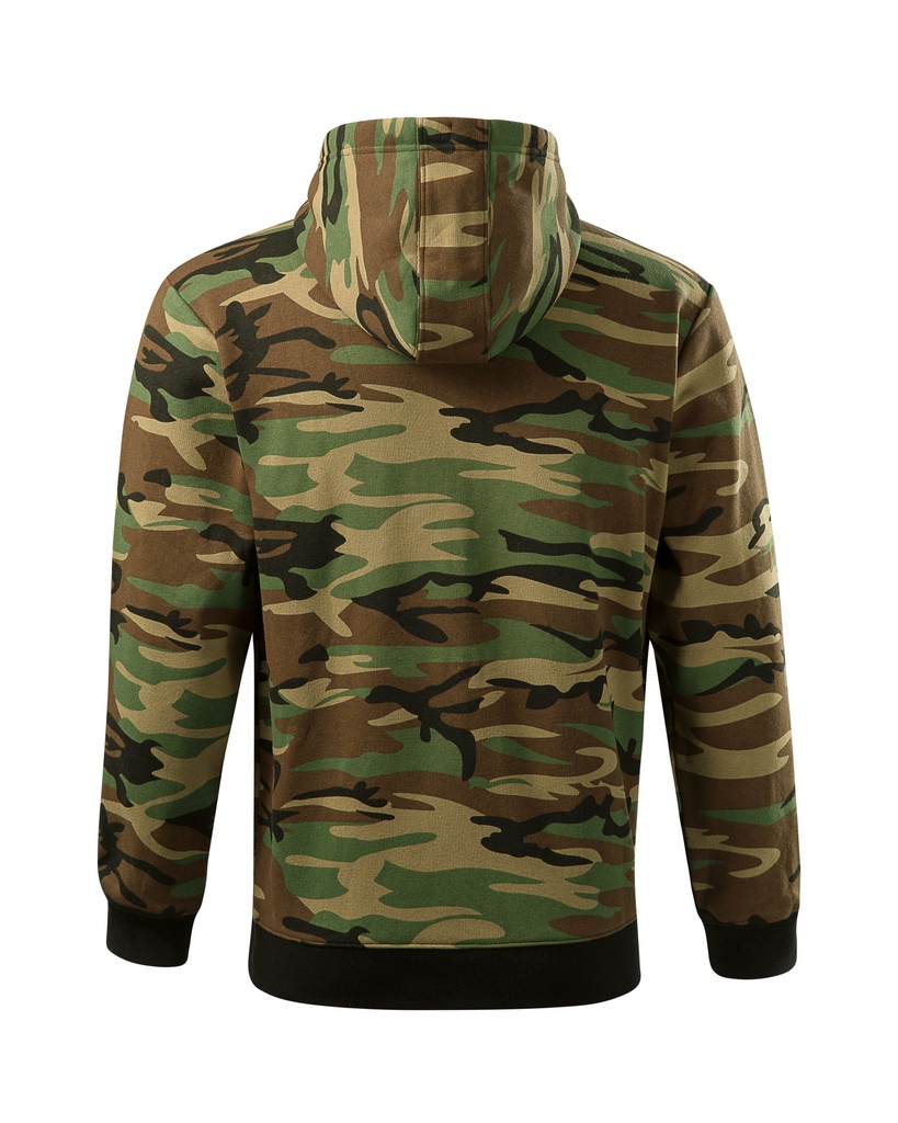 Malfini Camo Zipper Herren-Sweatshirt – Camouflage – Rückansicht