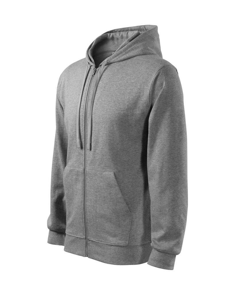 Malfini Trendy Zipper Herren-Sweatshirt – Dunkelgrau meliert