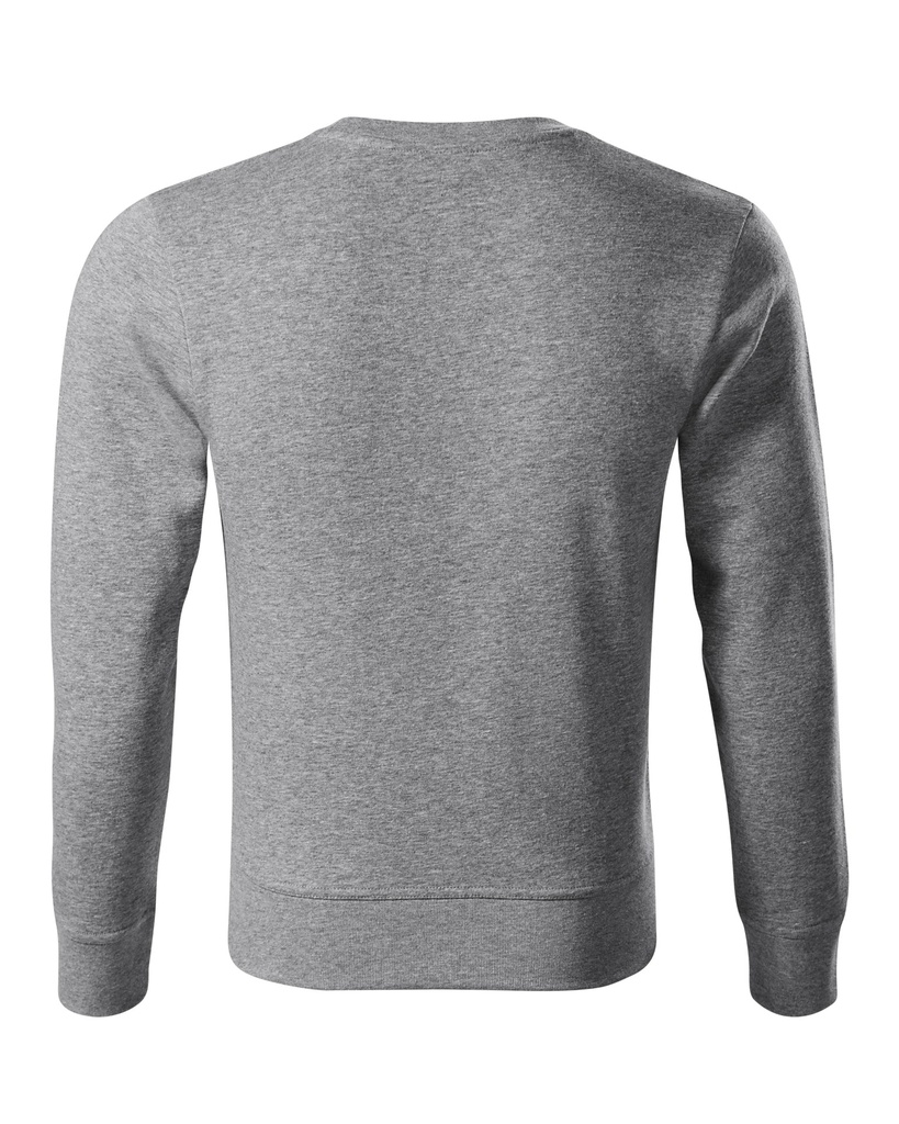 Piccolio Zero Unisex-Sweatshirt – Dunkelgrau meliert – Rückansicht