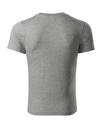 Piccolio Peak Unisex-T-Shirt – Dunkelgrau meliert – Rückansicht