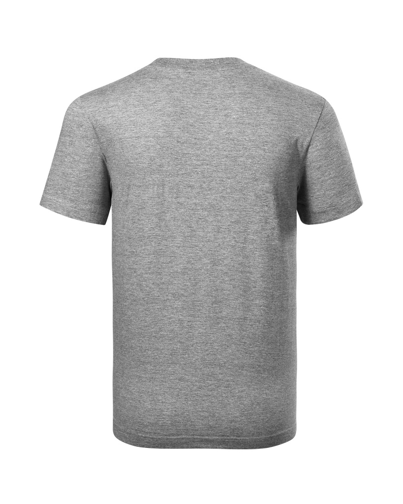 Rimeck Recall Unisex-T-Shirt – Dunkelgrau meliert – Rückansicht