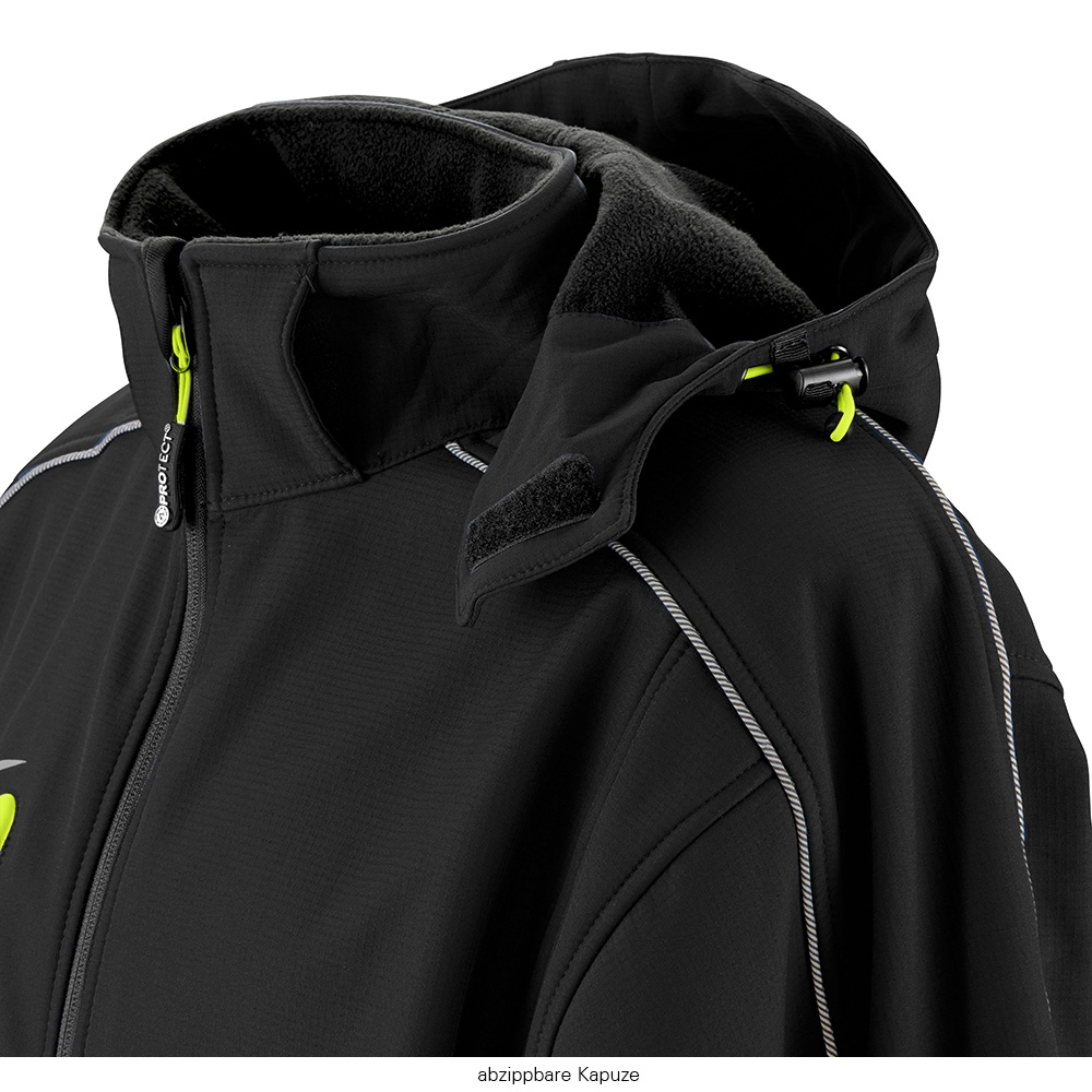 4PROTECT Maryland Damen-Softshelljacke – Schwarz