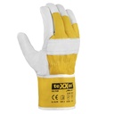 teXXor Himalaya I Rindvollleder-Winterbauhandschuhe – Beige