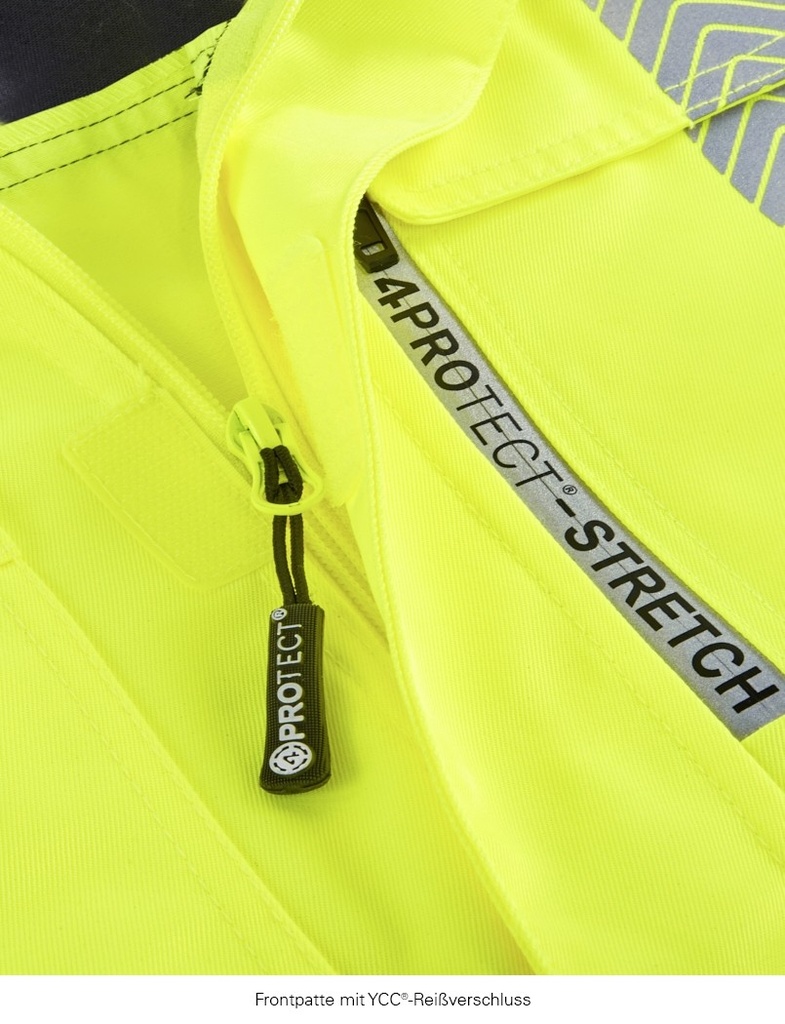 4PROTECT Kentucky Warnschutzbundjacke – Warngelb/Grau