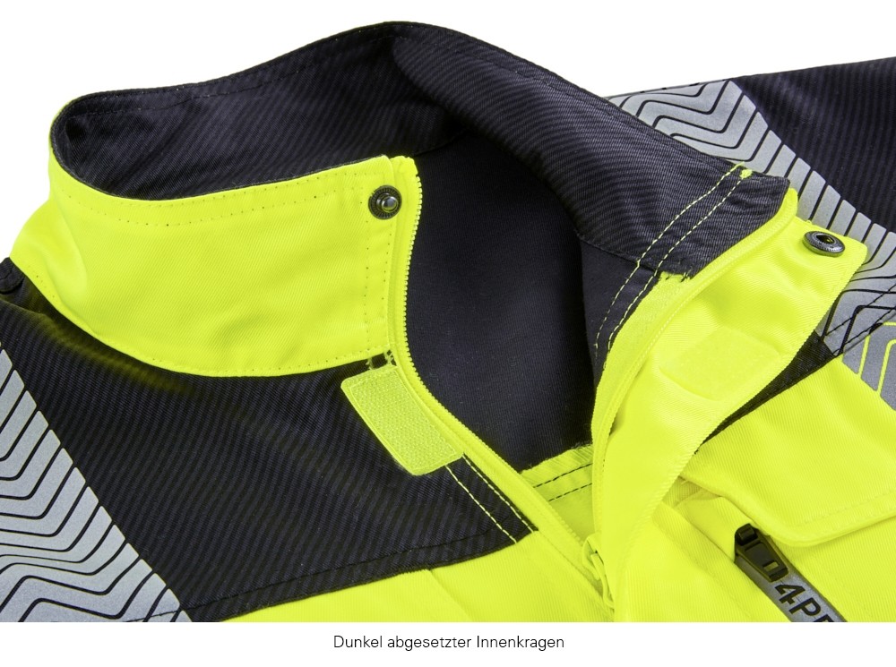 4PROTECT Kentucky Warnschutzbundjacke – Warngelb/Grau
