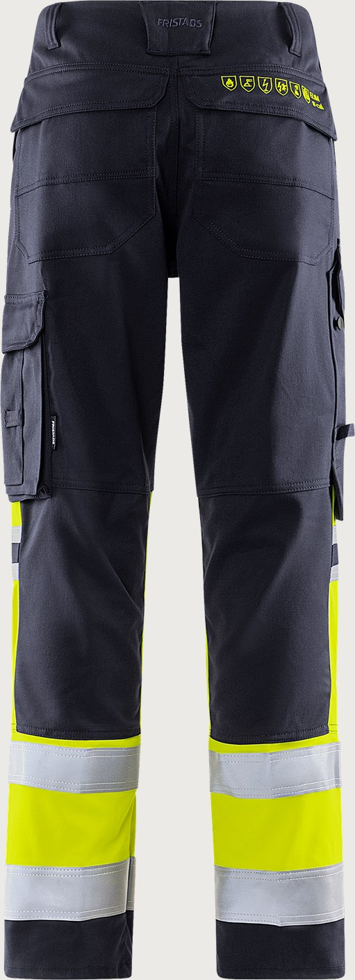 Fristads Flamestat Warnschutz-Stretchhose 2162 ATHF – Warngelb/Marineblau