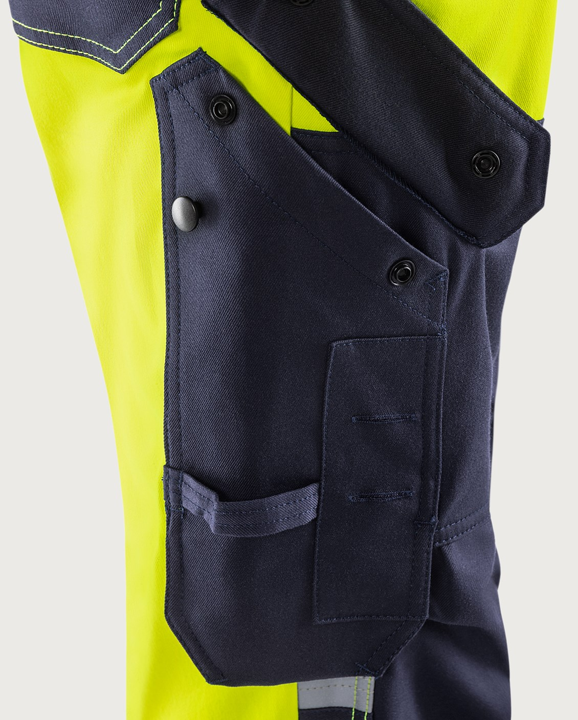 Fristads Flamestat Warnschutz-Stretchhose 2161 ATHF – Warngelb/Marineblau