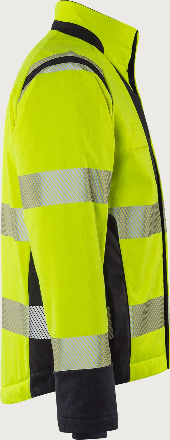 Fristads Flamestat Green Warnschutz-Winterjacke – Warngelb/Marineblau