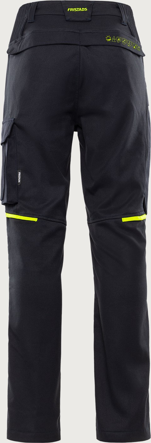 Fristads Flamestat Stretch-Arbeitshose – Dunkelblau/Gelb