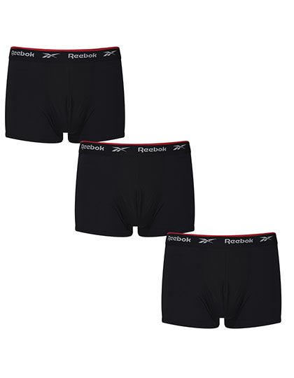 [180-10-1102-S] Reebok Unterhosen Redgrave Sport (3er Pack) (S, Schwarz)