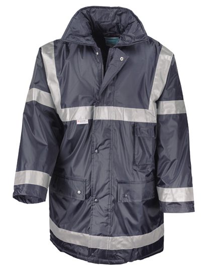 [180-25-412-S] Result Workguard Ganzjahresjacke Parka Management (S, Marineblau)
