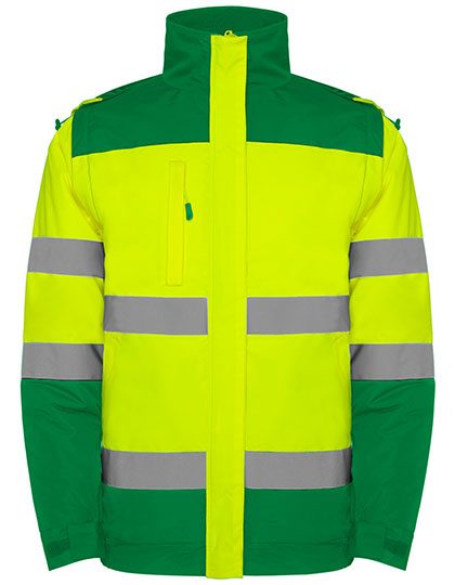 [180-25-418-S] Roly Workwear Regenjacke Epsylon (S, Grasgrün)