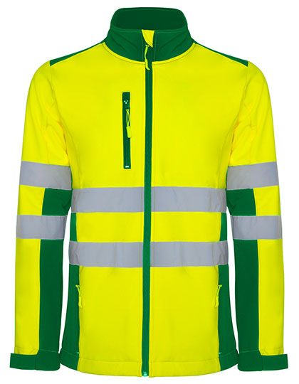 [180-25-423-S] Roly Workwear Softshelljacke Antares (S, Grasgrün)