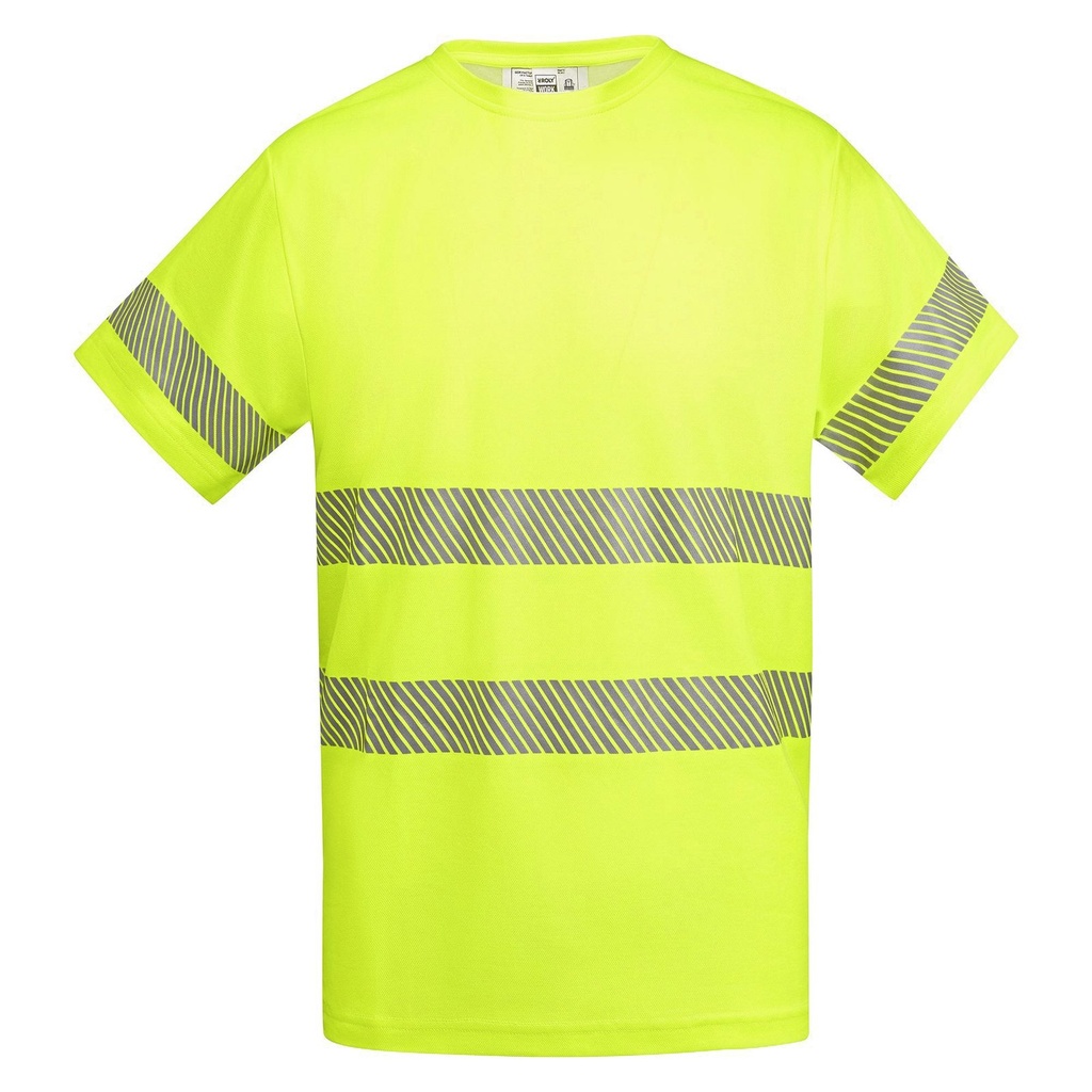 [180-10-1122-S] Roly Workwear T-Shirt Tauri (S, Warngelb)