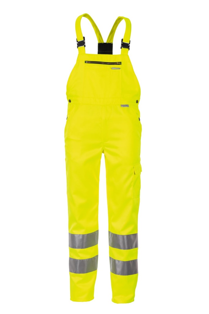 [160-35-202-24] Planam Latzhose uni Warnschutz, Outdoor (24, Warngelb)