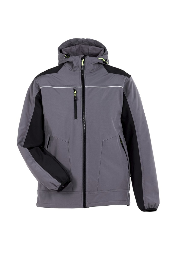 [160-25-145-XS] Planam Softshelljacke rECOline, Outdoor (XS, Dunkelgrau)