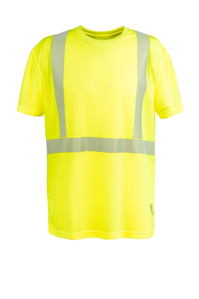 [160-10-008-XS] Planam T-Shirt kurzarm Norit Warnschutz (XS, Warngelb)