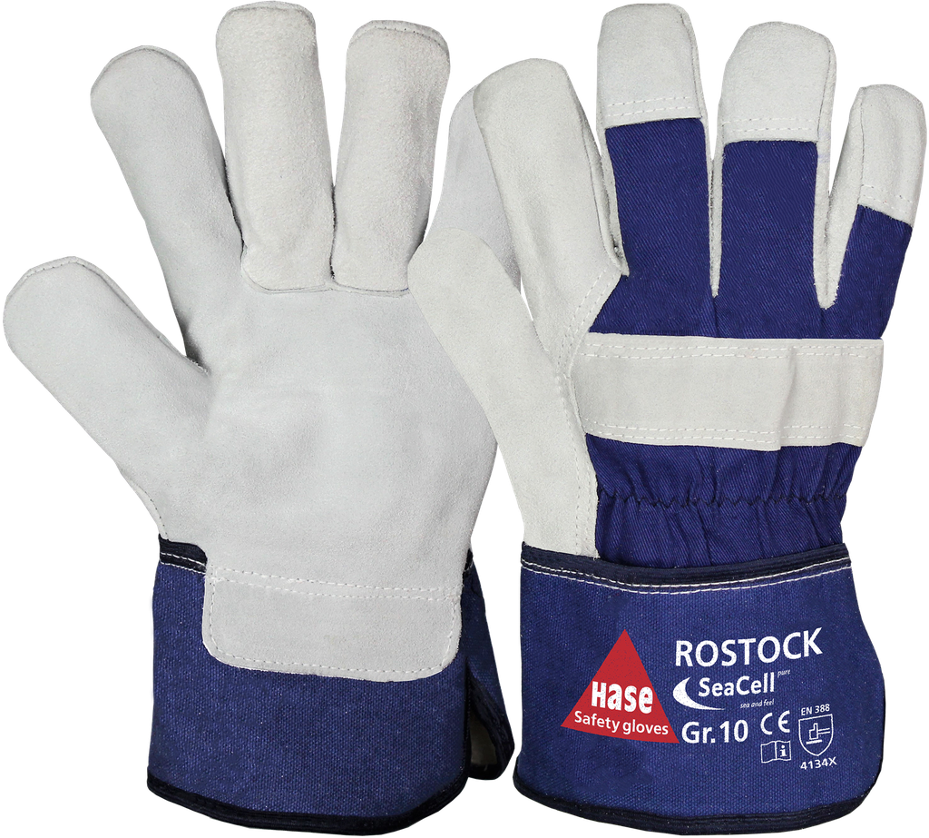 [170-50-090-8] Hase Safety Rostock SeaCell Spaltlederhandschuhe (8)