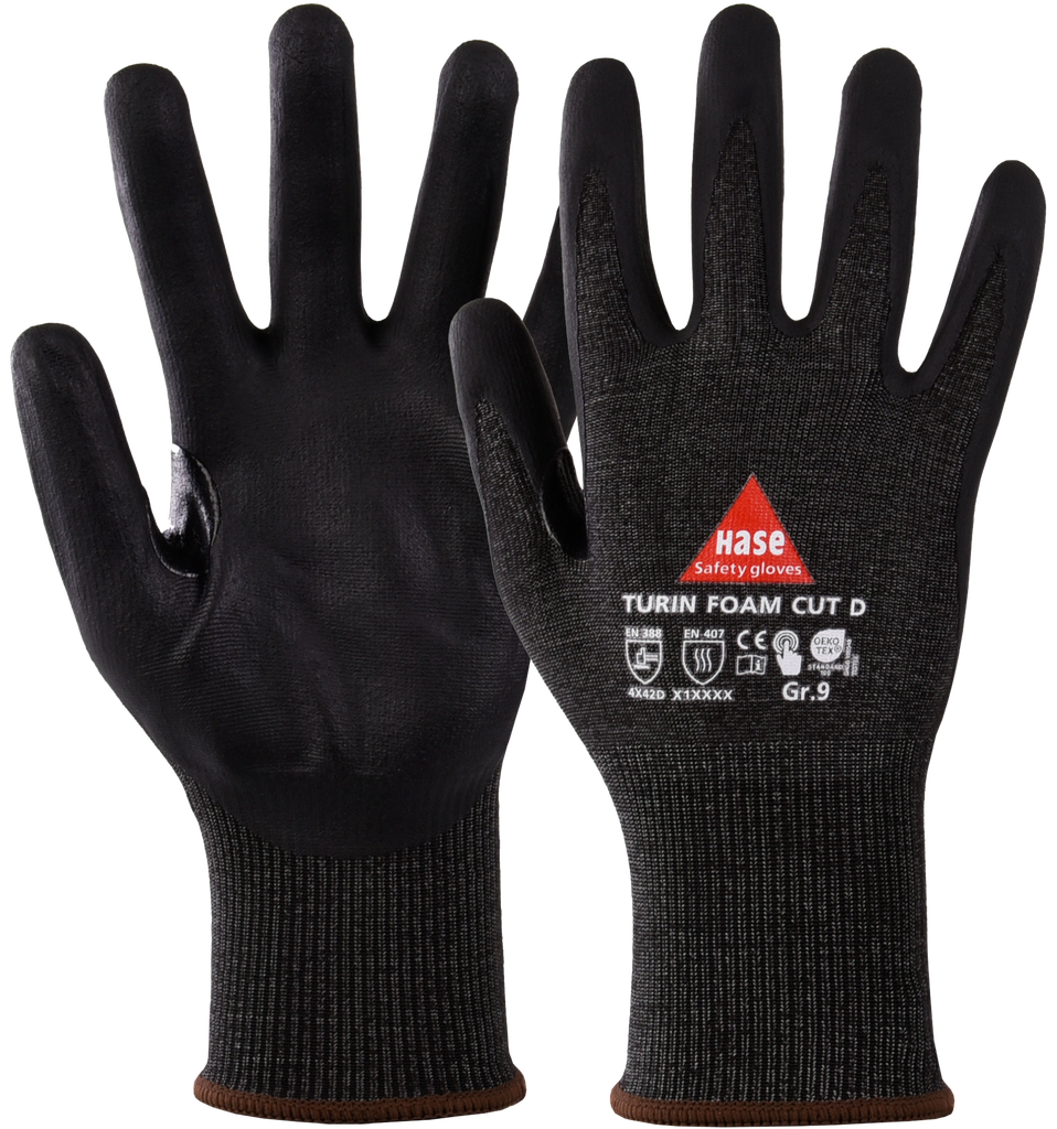 Hase Safety Gloves Handschuhe Schnittschutz Turin Foam Cut D