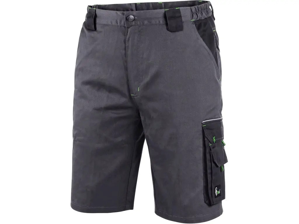 [110-35-071-46] CXS Leipzig Shorts (46, Grau/Grün)
