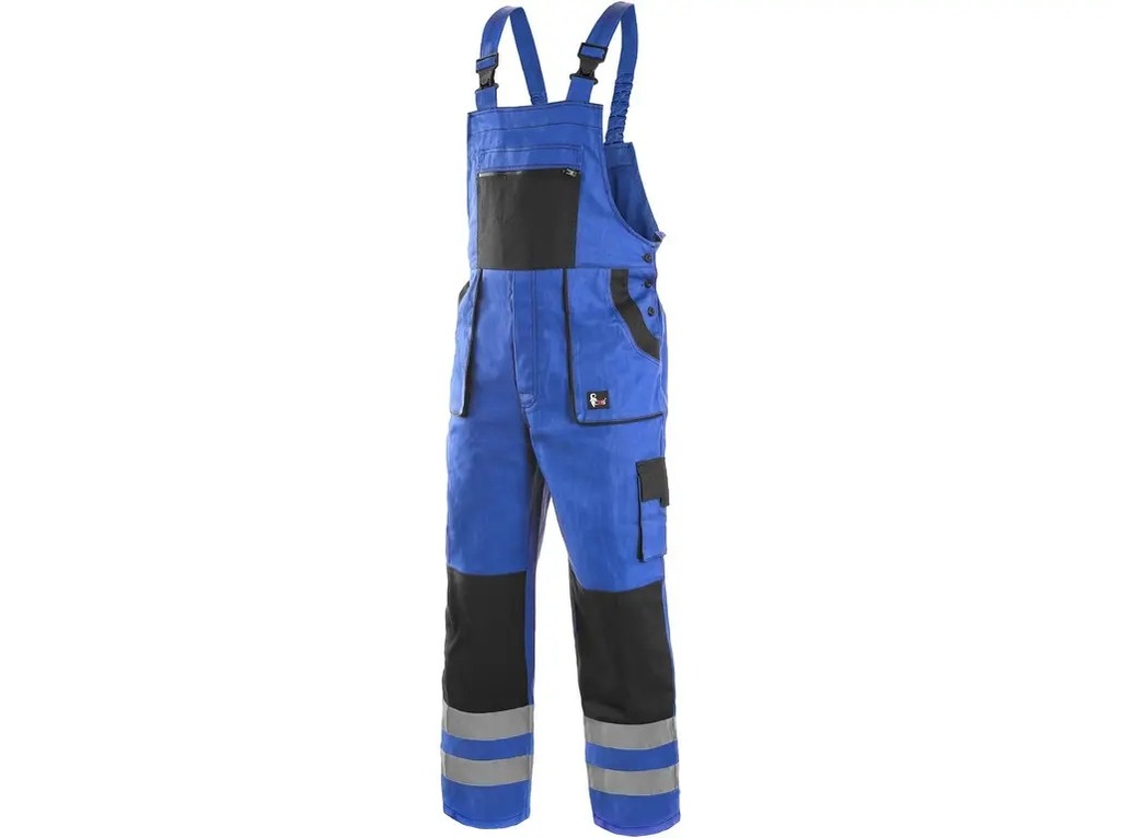 [110-35-038-46] CXS Gelsenkirchen Latzhose (46, Blau/Schwarz)