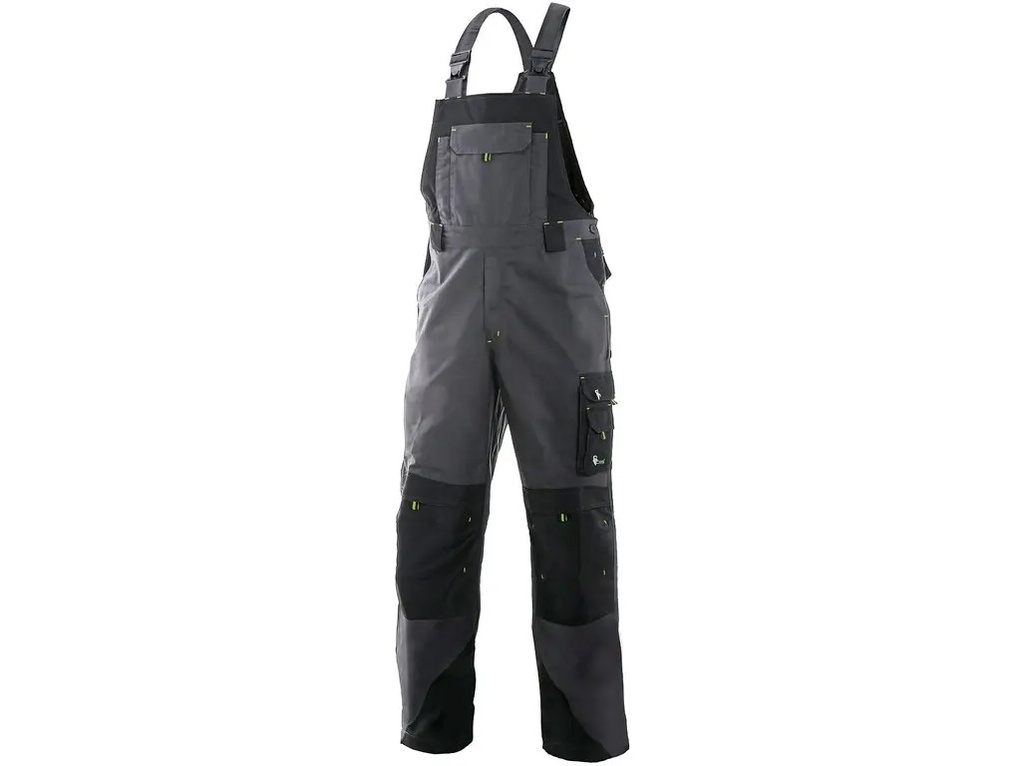 [110-35-112-4446] CXS Spitzbergen Winterlatzhose (44/46, Grau/Grün)
