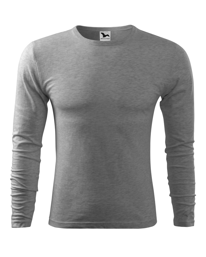 [130-10-930-S] Malfini Fit-T LS Herren-T-Shirt (S, Dunkelgrau meliert)