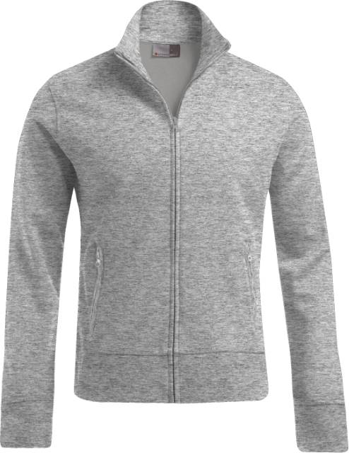 [180-20-278-S] Promodoro 5290 Herren Sweatjacke Heavy (S, Hellgrau meliert)