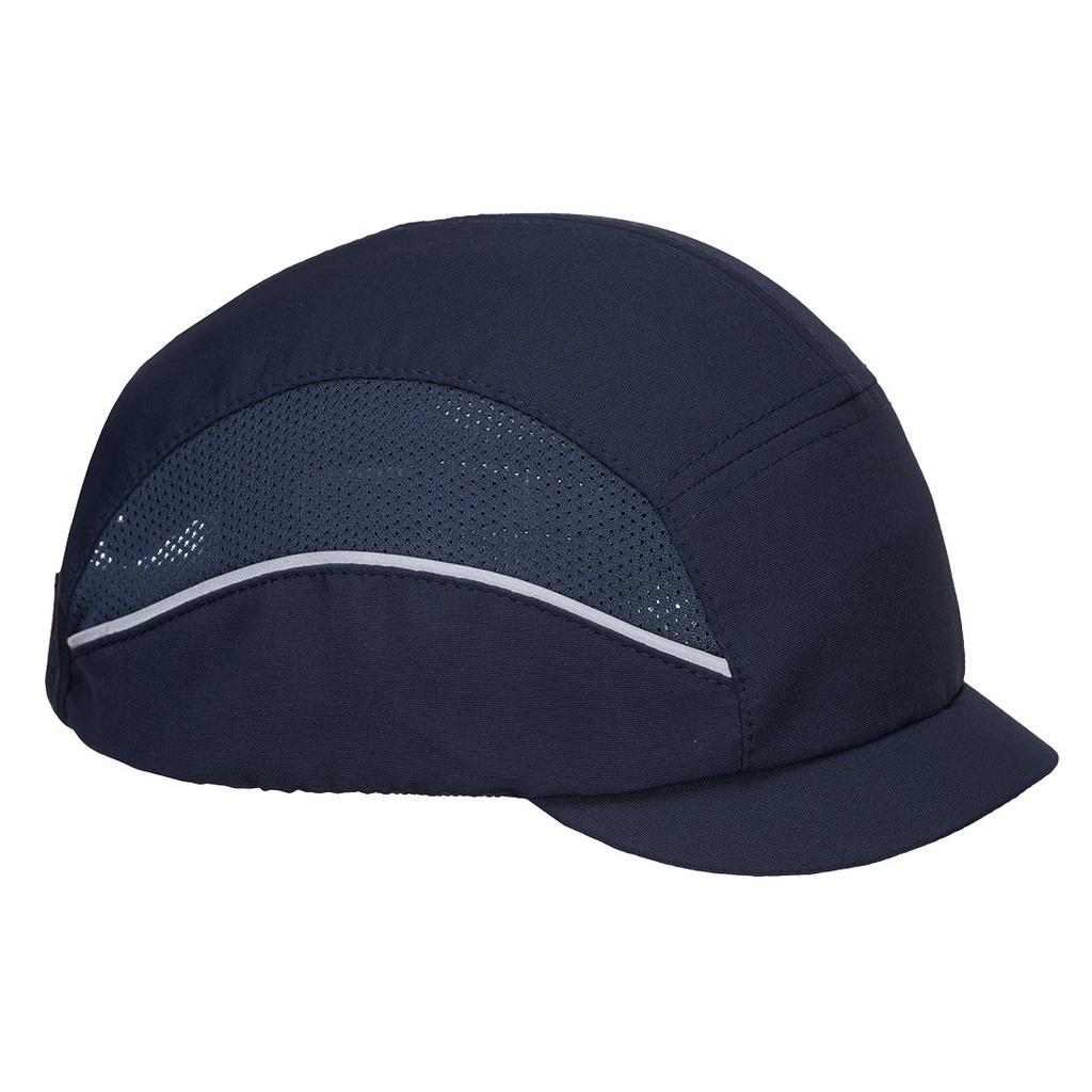 [120-55-106-Uni] Portwest AirTech Anstoßkappe mit kurzem Schirm (Marineblau)
