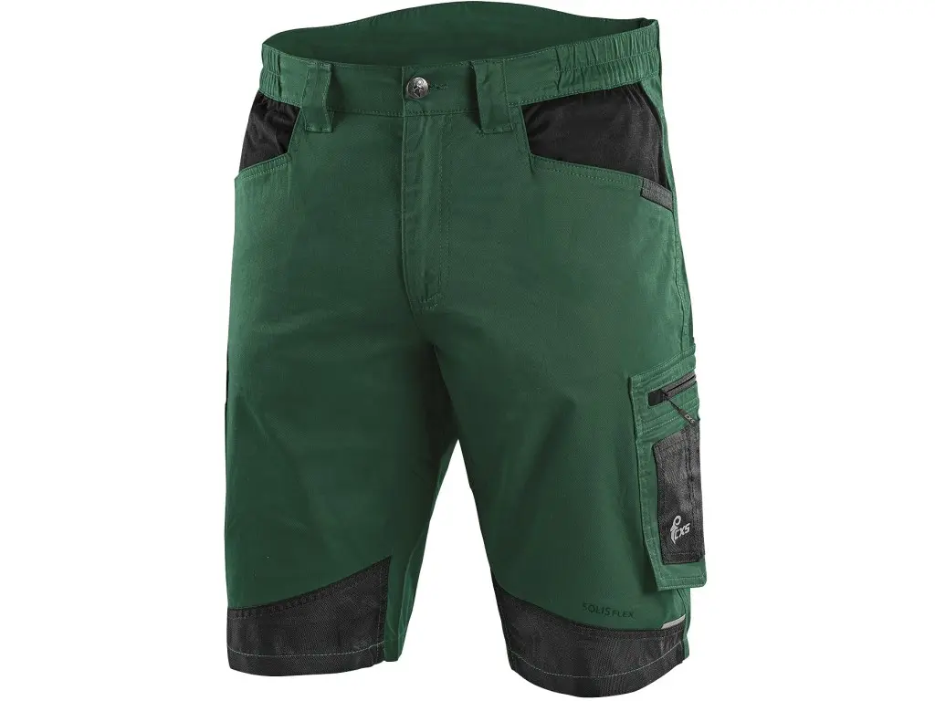 [110-35-122-46] CXS Shorts SOLIS FLEX Herren (46, Grün/Schwarz)