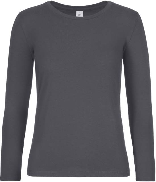 B&C Collection #E190 LSL Schweres Damen T-Shirt langarm