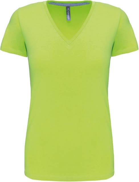 [180-10-561-S] Kariban K 381 Damen V-Ausschnitt T-Shirt (S, Apfelgrün)