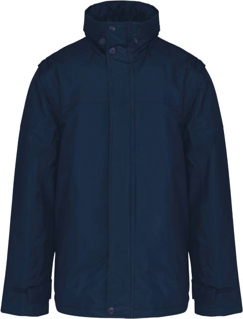 [180-25-071-S] Kariban K 693 Workwear Jacke "Factory" mit abnehmbaren Ärmeln (S, Marineblau)