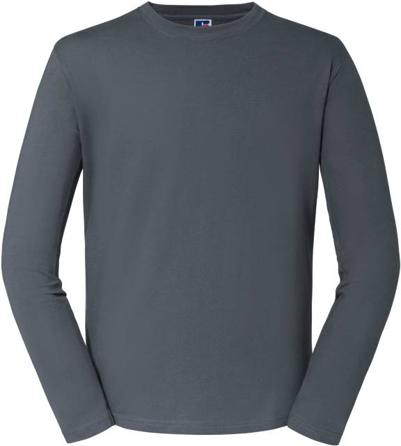 [180-10-765-XS] Russell 180L T-Shirt langarm "Authentic" (XS, Dunkelgrau)