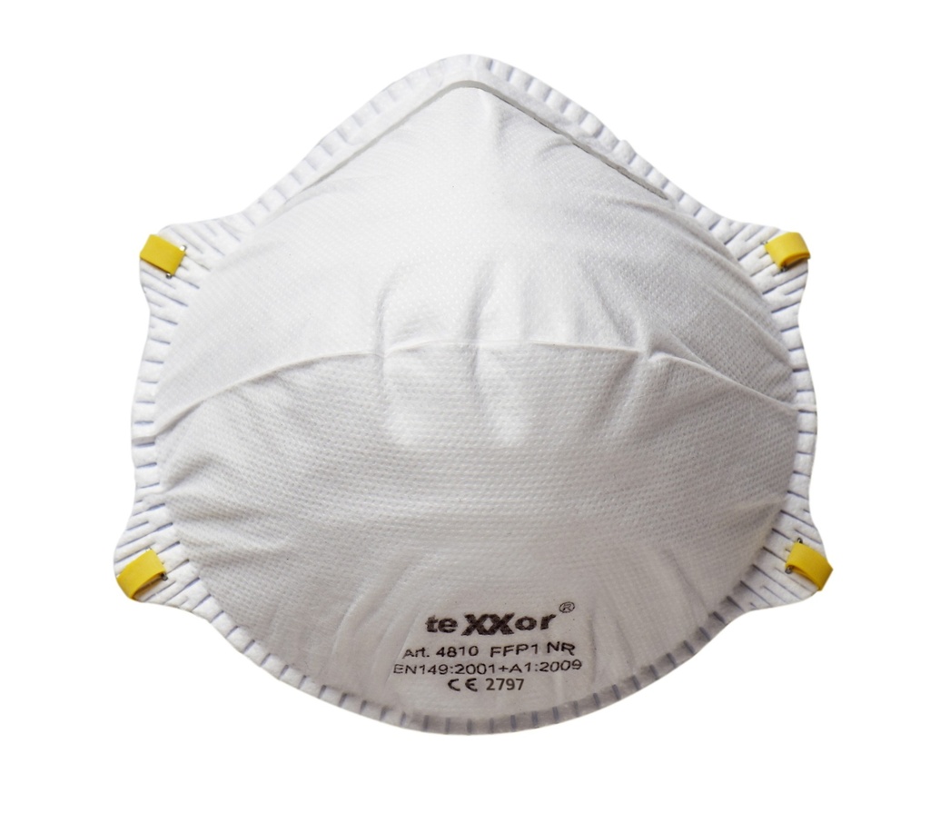 [100-55-004-UNI] teXXor Feinstaubmaske FFP1 NR D mit Nasenbügel