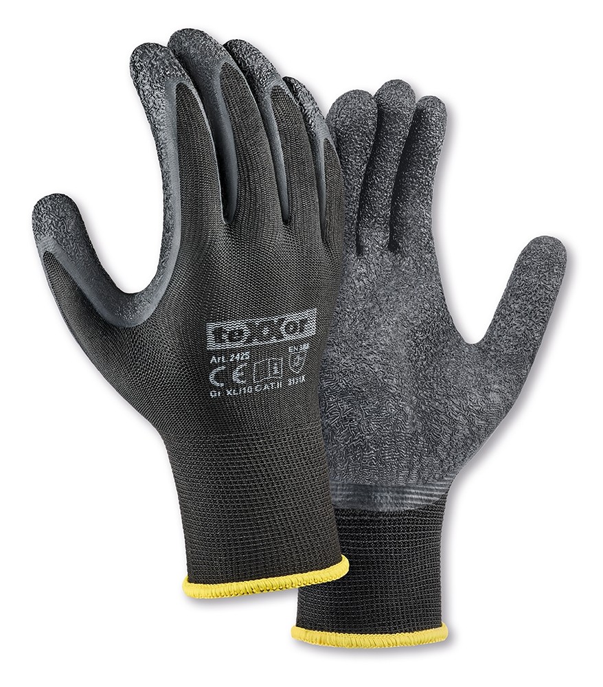 [100-50-043-7] teXXor Polyesterstrickhandschuhe Latex (7)