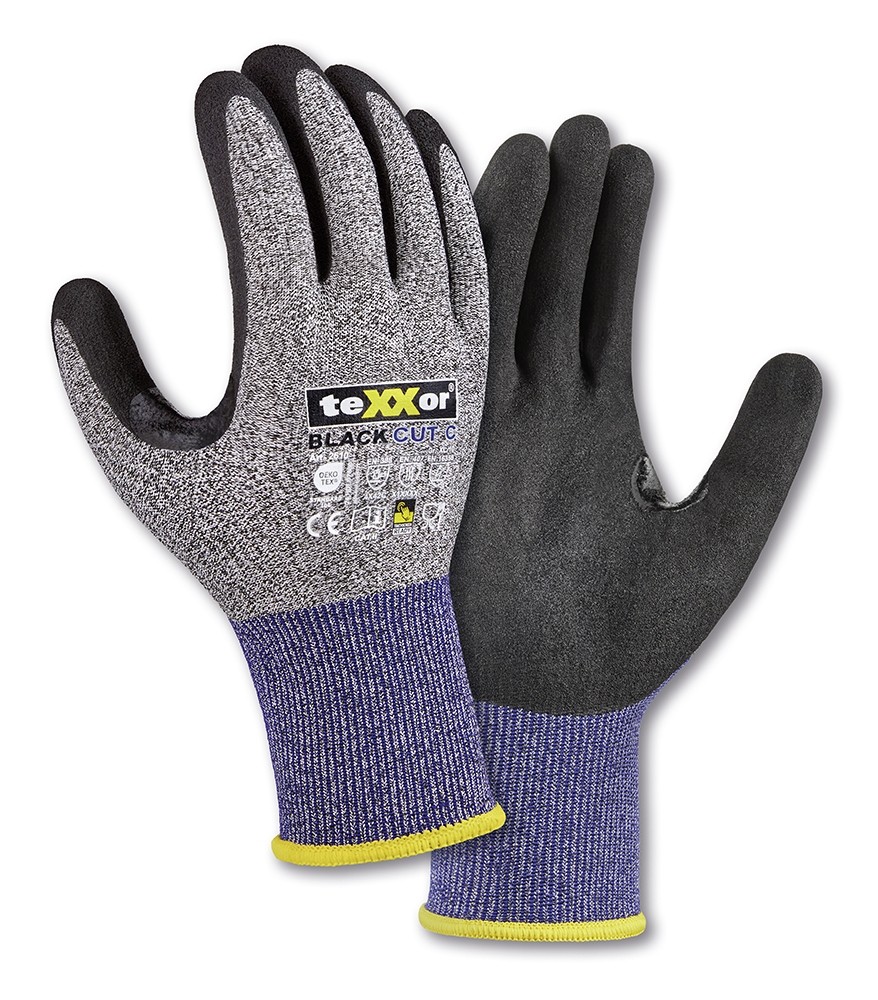 [100-50-055-6] teXXor Black Cut C Schnittschutzhandschuhe (6)