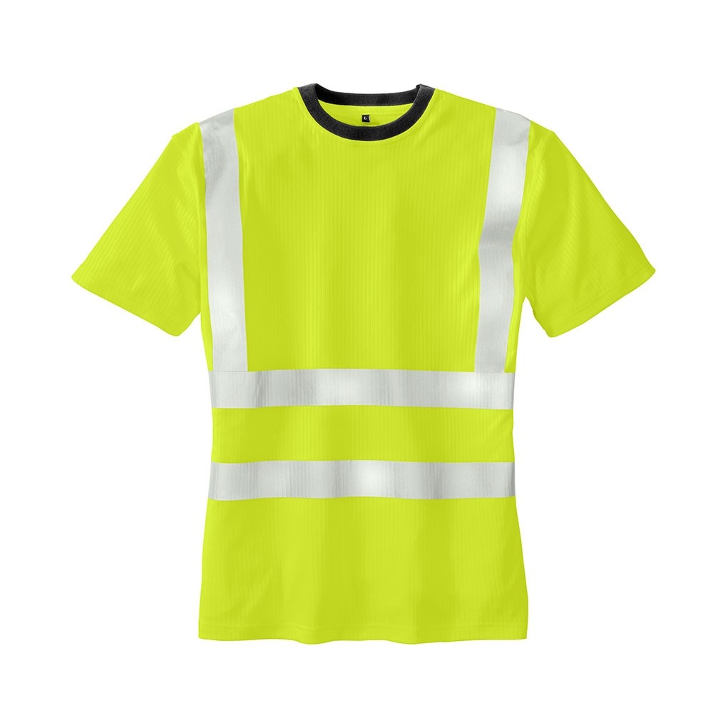 [100-10-007-S] teXXor Hooge Warnschutz T-Shirt (S, Warngelb)