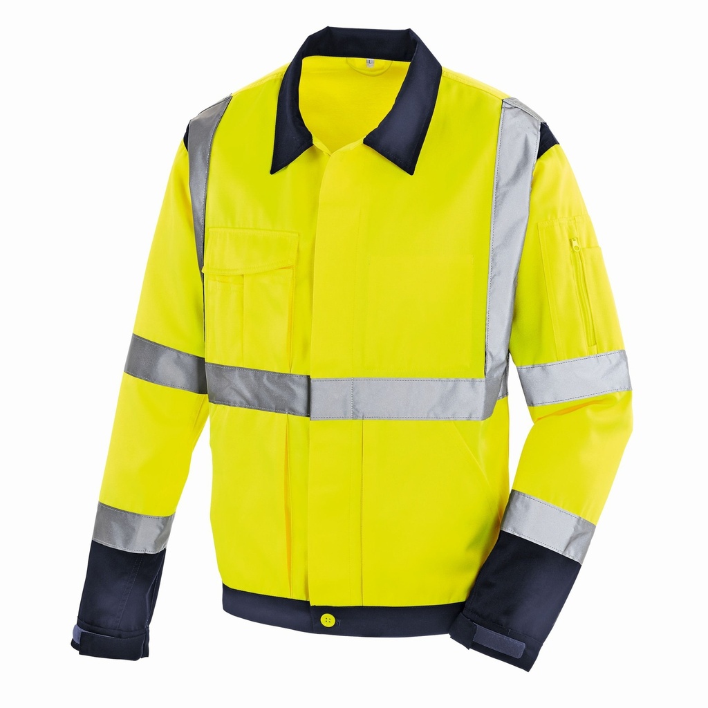[100-25-045-S] teXXor Davenport Warnschutzjacke (S, Warngelb/Marineblau)
